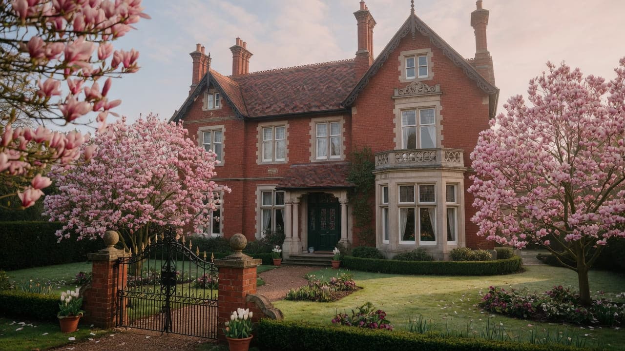 A large Victorian villa and garden, typical of Frognal, NW3
